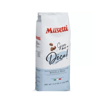 Musetti koffeinmentes szemes kávé 500g