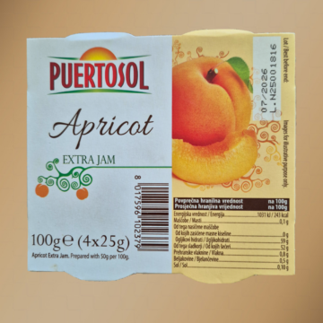 Puertosol extra sárgabarack jam  100g 4x25g 