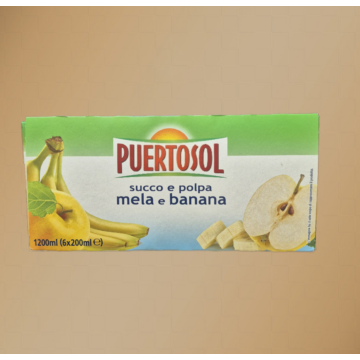 Puertosol alma és banán gyümölcslé 6x200ml