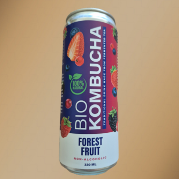 Bio kombucha tea erdei gyümölcsös 330ml
