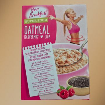 Instant zabkása málnával és chia maggal 260g (4x65g)