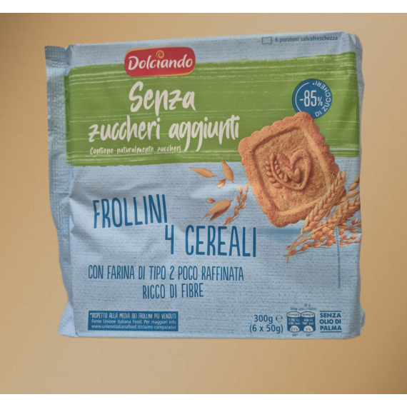 Dolciando Cukormentes keksz 300g (6x50g)