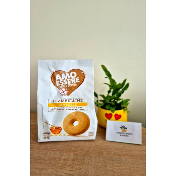 Amo Essere Glutén- és természetesen laktózmentes Ciambelline mézes keksz 250g