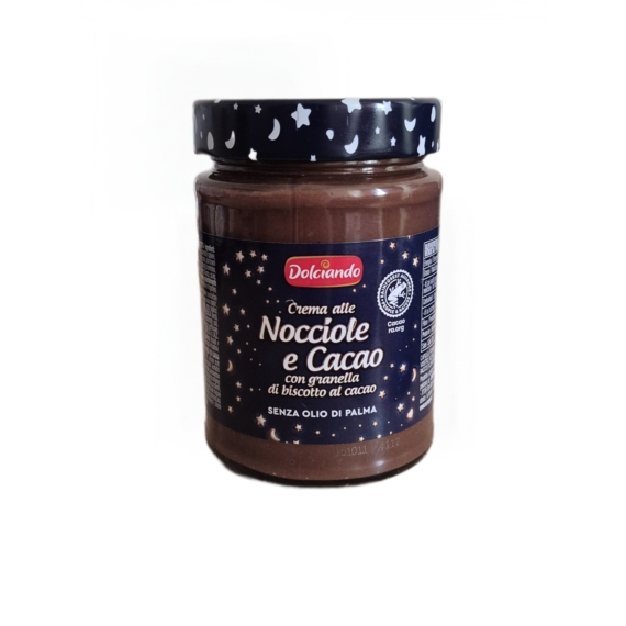 Mogyorós kakaókrém kekszdarabokkal 350g