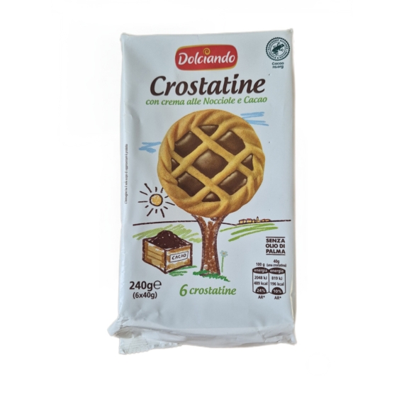 Dolciando Mogyorós és Kakaós Crostatine 240g