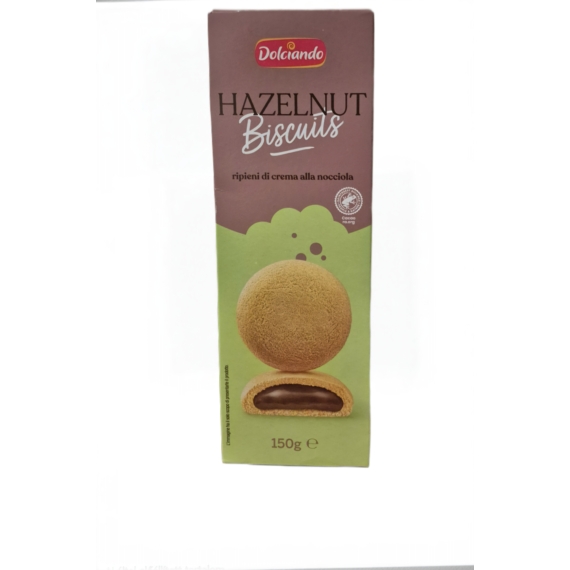 Dolciando mogyoróval töltött keksz 150g