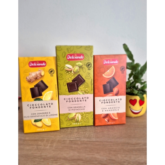 Dolciando Narancsos mandulás étcsokoládé 100g