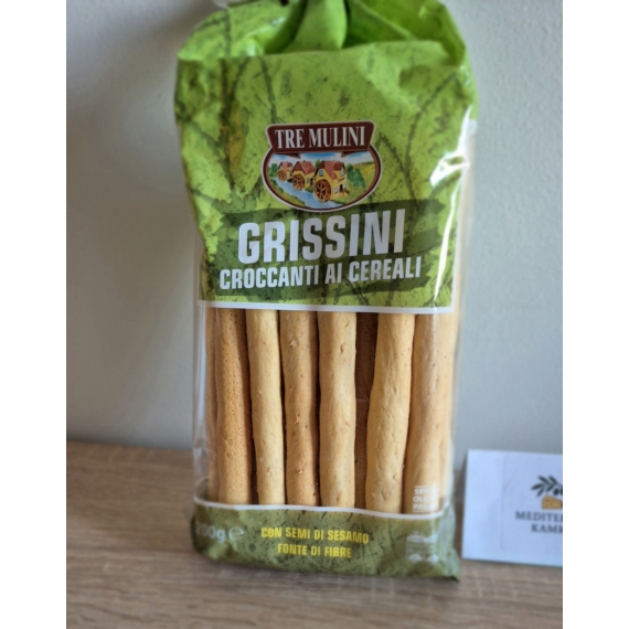 GRISSINI  ROPOGÓS GABONÁVAL 11% ÉS SZEZÁMMAGGAL 3%. 200g