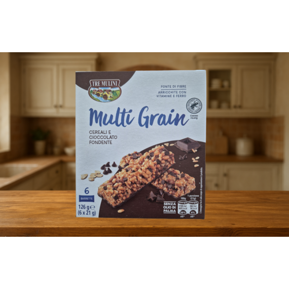 Tre Mulini Multi Csokoládés gabonaszelet 126g(6x21g)